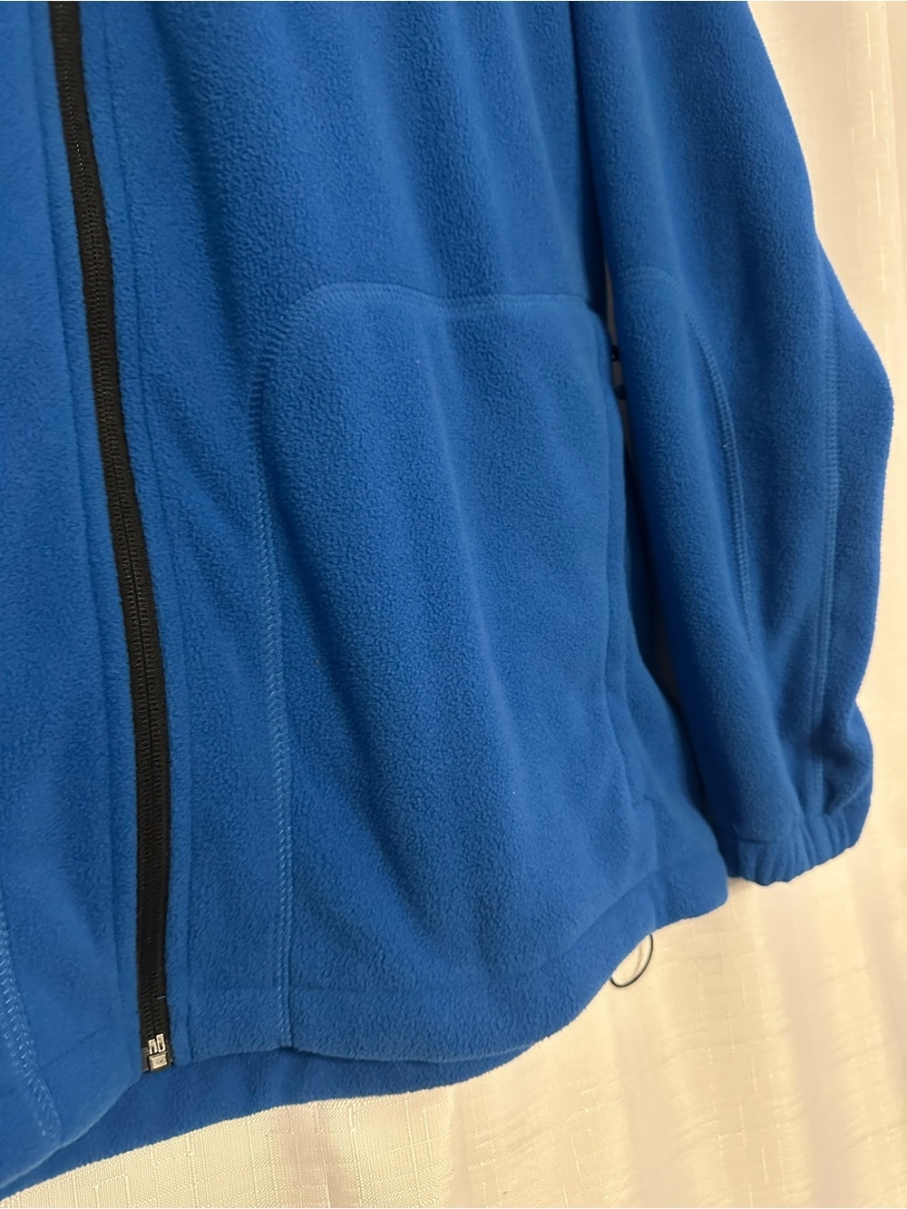 Columbia Sportswear Men’s 3XL Blue Full Zip Fleece Jacket Zip Pockets - Picture 3 of 6